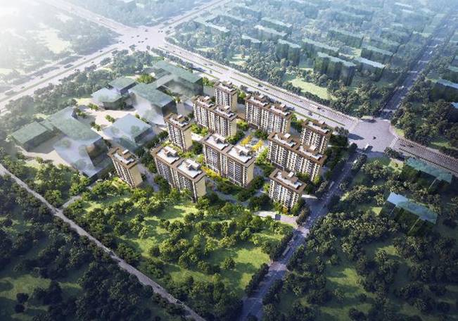 我院西咸院区部分职工住宅秦汉樾园项目封顶